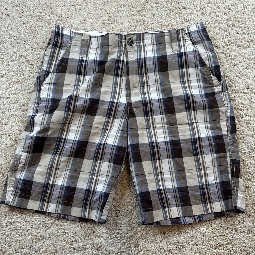 Roebuck & Co. Men’s Plaid Casual Cotton Outdoor Chino Shorts Bermuda‎ Size 34